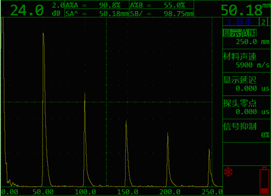 TIME1130超聲波探傷儀全波顯示 全波顯示